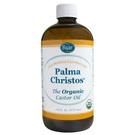 Palma Christos Organic Castor Oil Glass Bottle 16 oz.